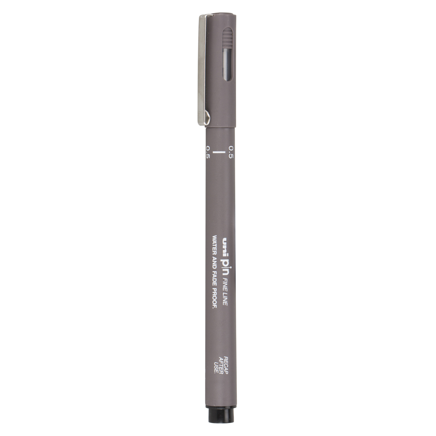 Uni-ball 0.5mm Dark Grey Pin Fine Liner Drawing Pen Image 1