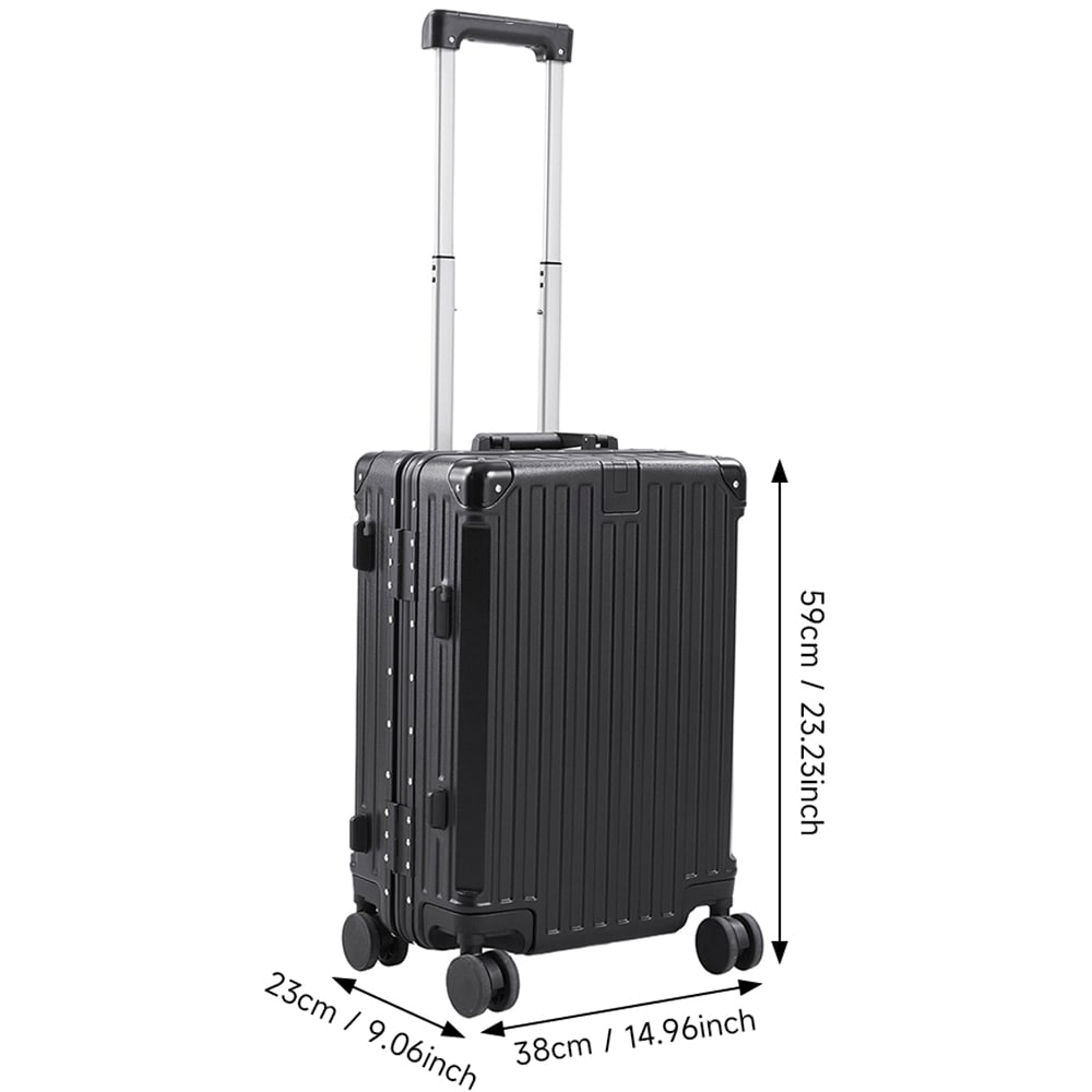 H&O Direct Black 23 inch Luggage with USB Port Image 6