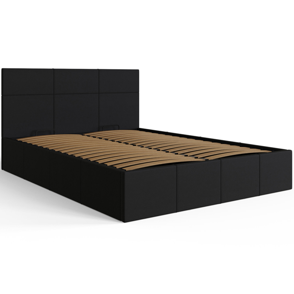 GFW Small Double Black End Lift Ottoman Bed Image 2