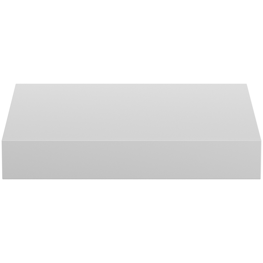 Homebase 25cm Matt White Floating Shelf 2 Pack Image 3