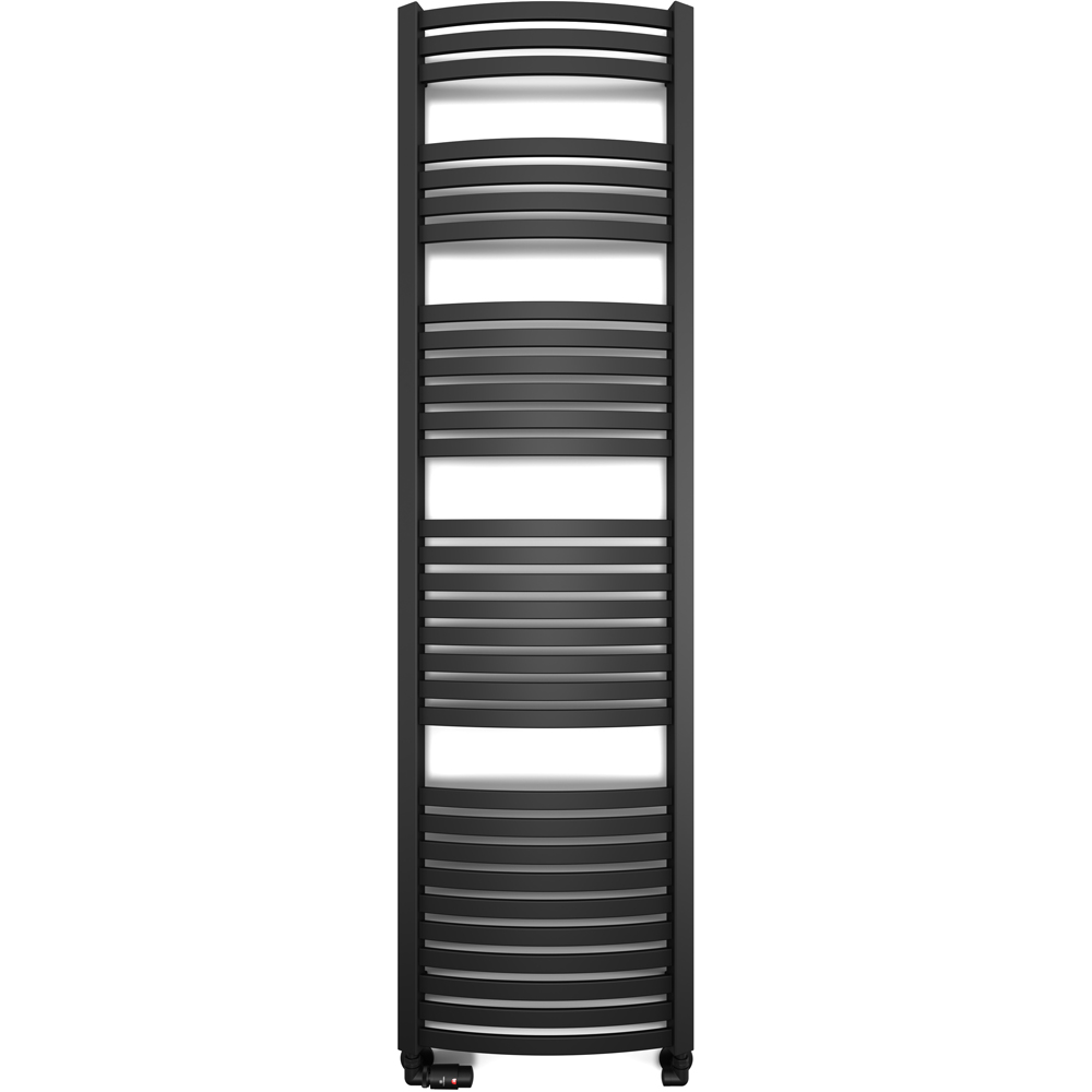 Terma Dexter 2598 BTU Matt Black Electric Heated Towel Rail 1760 x 500mm Image 4
