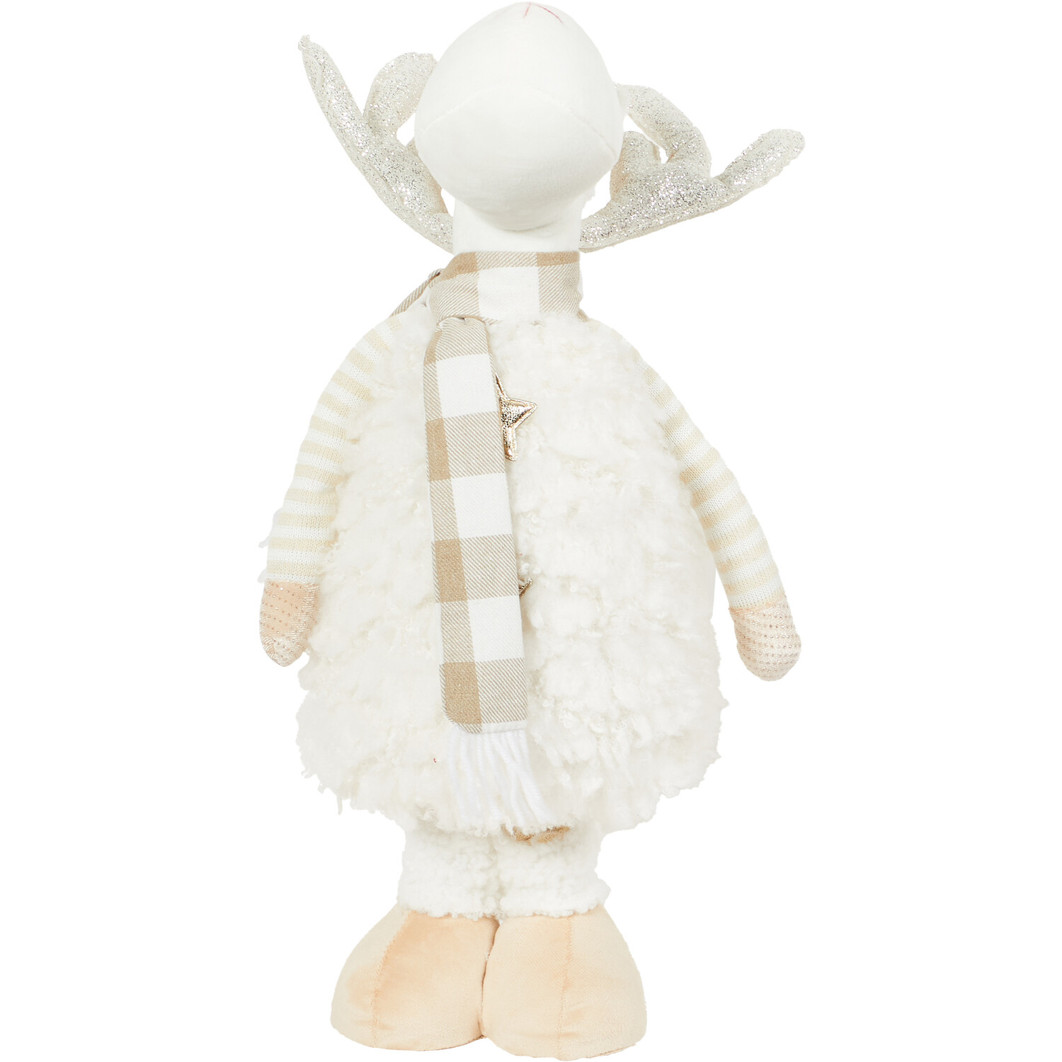 Reindeer with LED Antlers  - Beige Image 1