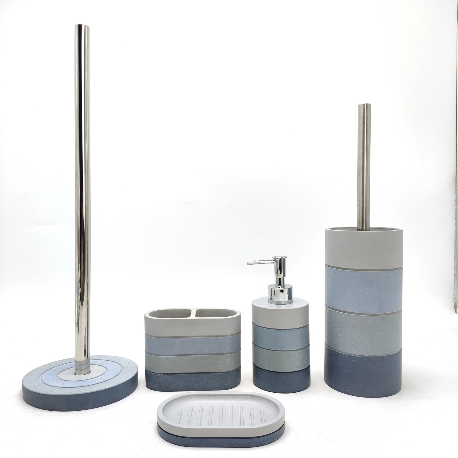 Grey River Stone Toilet Roll Holder Grey Wilko