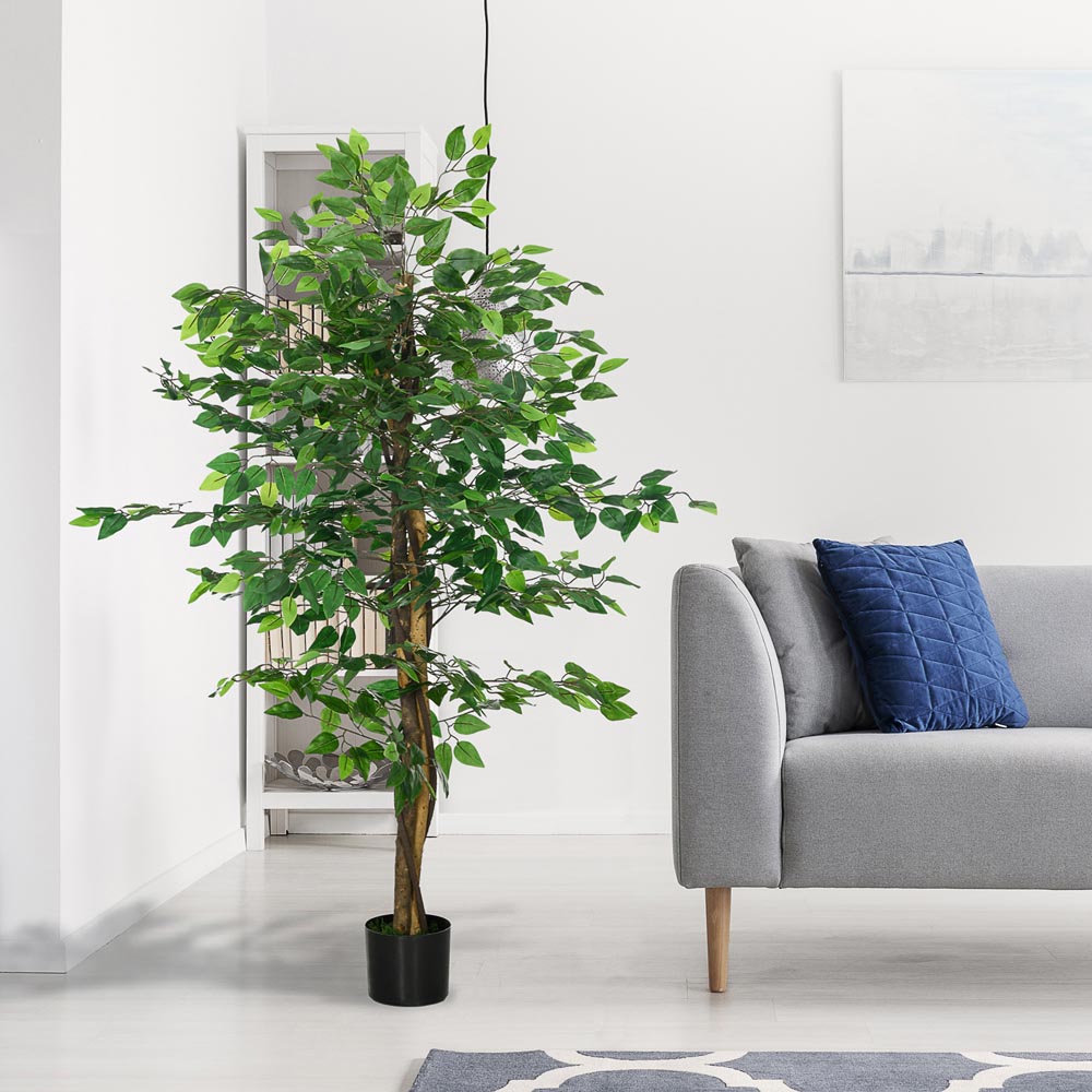 Portland Artificial Ficus Tree in Pot 150cm Image 6
