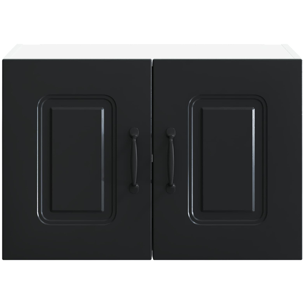 vidaXL Kalmar 2 Door Black Wall Mounted Kitchen Cabinet Image 4