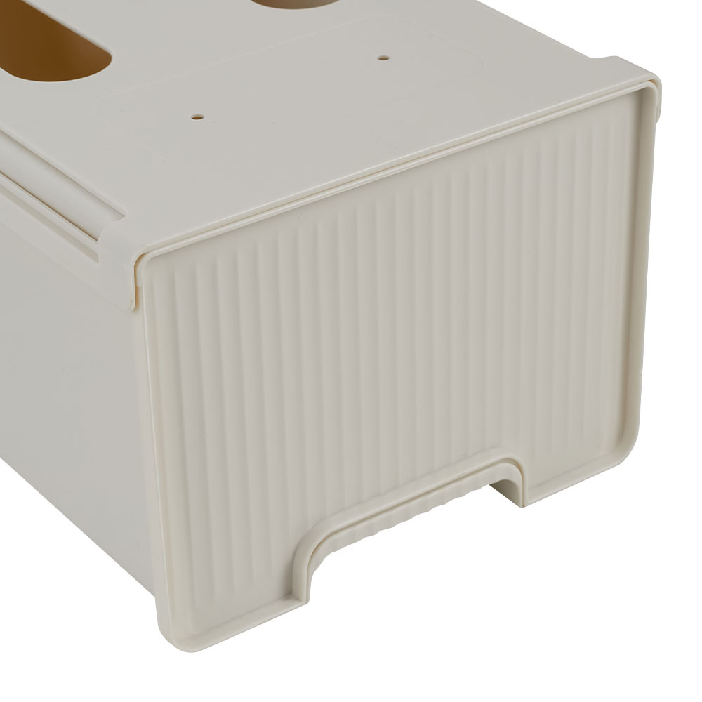 Living and Home White Under Desk Drawer Organiser with Sliding Storage 12.5 x 16 x 45cm Image 5
