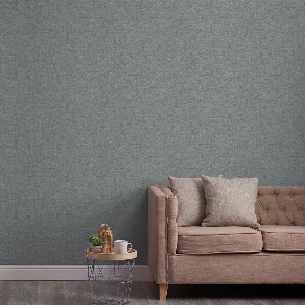 Grandeco Rotan Textile Grey Textured Wallpaper By Paul Moneypenny Image 3