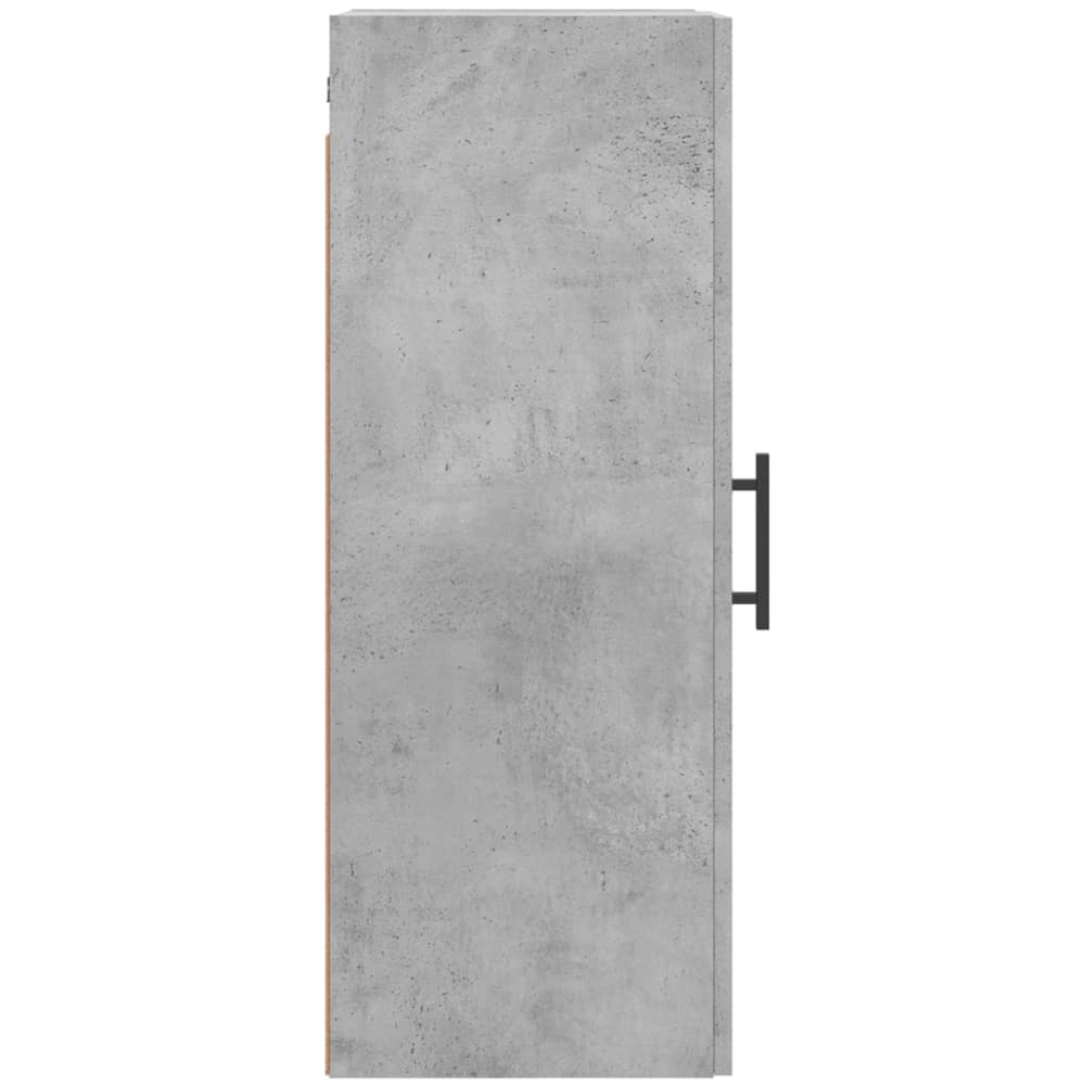 vidaXL Single Door Concrete Grey Wall Mounted Slim Cabinet Image 8