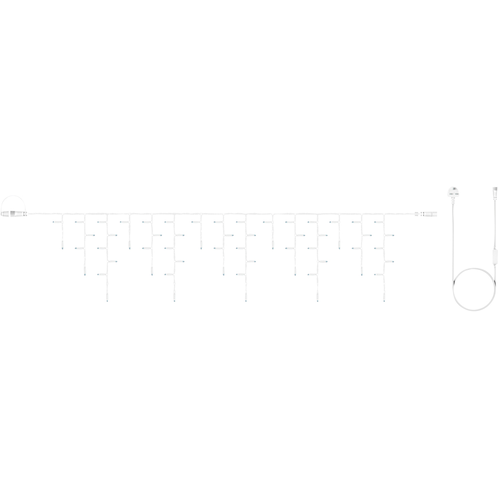 Eagle Connect 360 Cool White LED White Icicle Light 14m Image 2