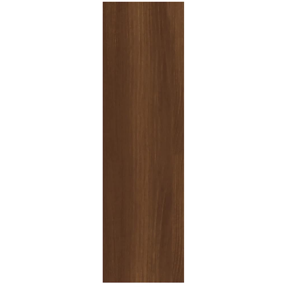 vidaXL 7 Shelf Brown Oak Floating Wall Shelf Image 2