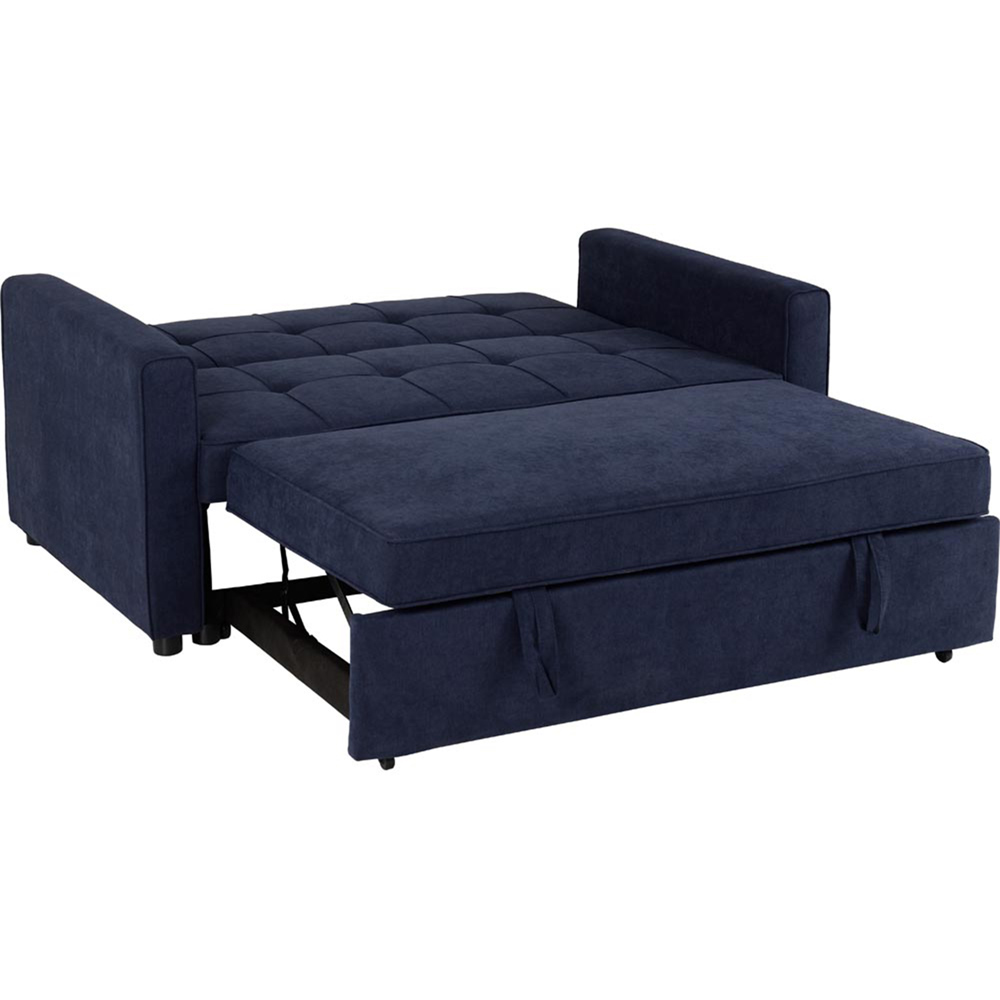 Seconique Astoria Double Sleeper Navy Blue Fabric Sofa Bed Image 5