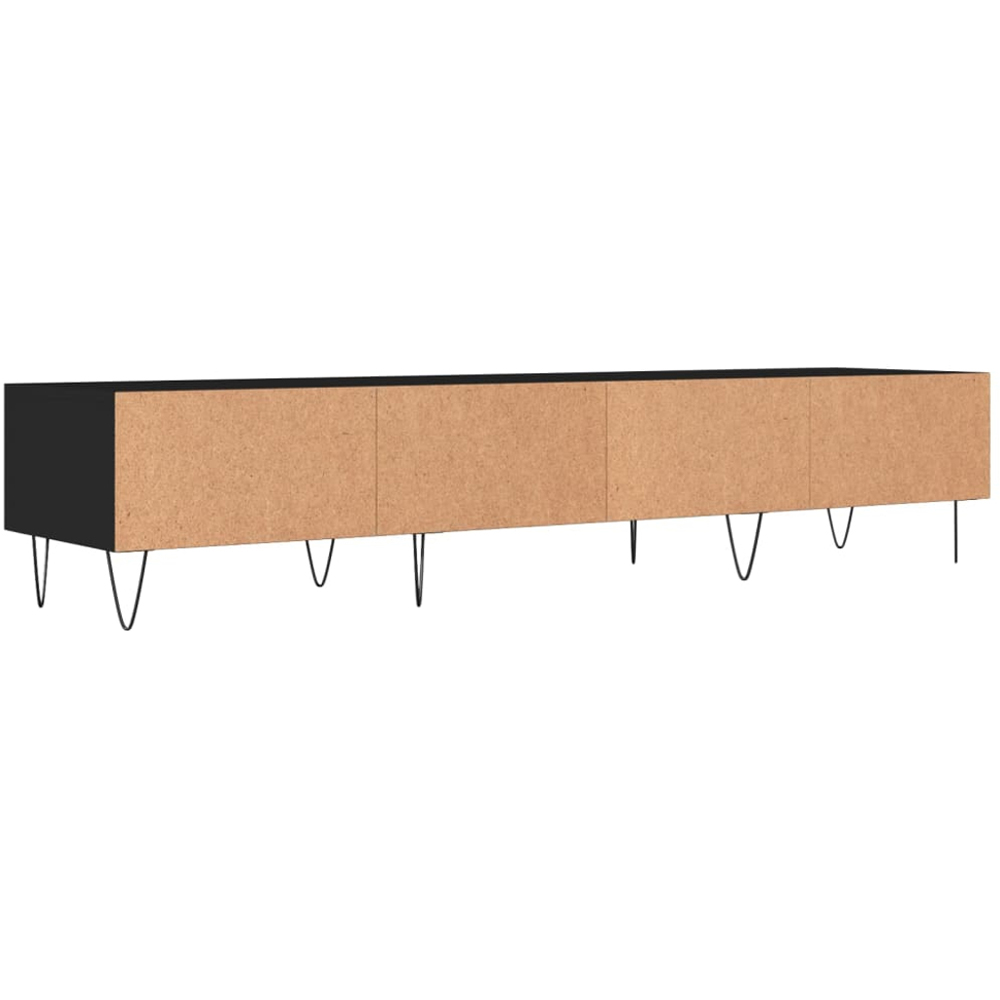 vidaXL 3 Drawer Black TV Cabinet Image 8