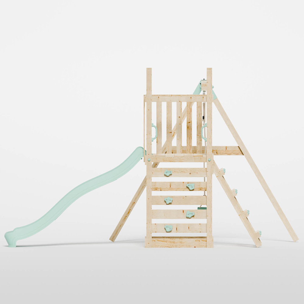 Mercia Mountain Climbing Frame Play Tower with Slide and Swing Image 5
