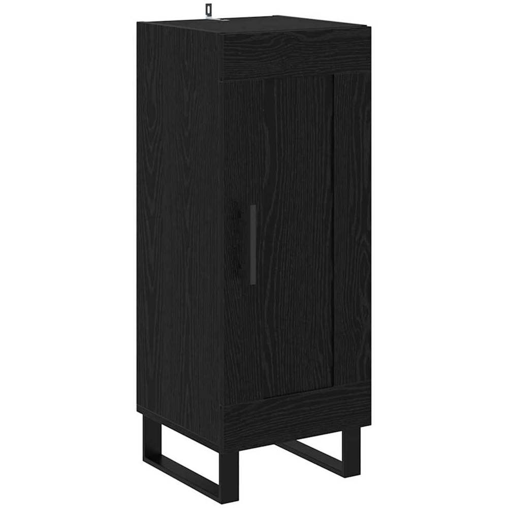 vidaXL 2 Door Black Tall Slim Highboard Image 5