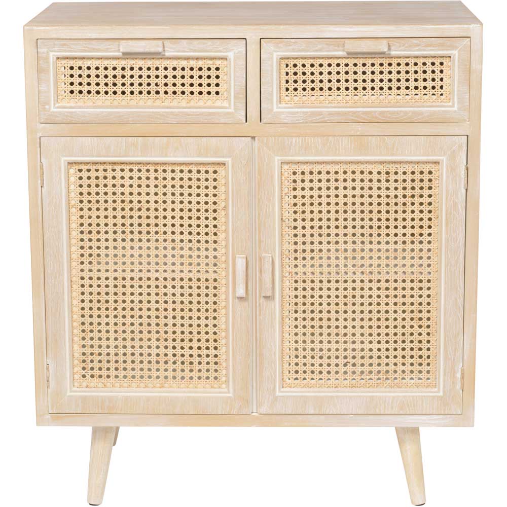 Toulouse 2 Door 2 Drawer Light Oak Effect Small Sideboard Image 4