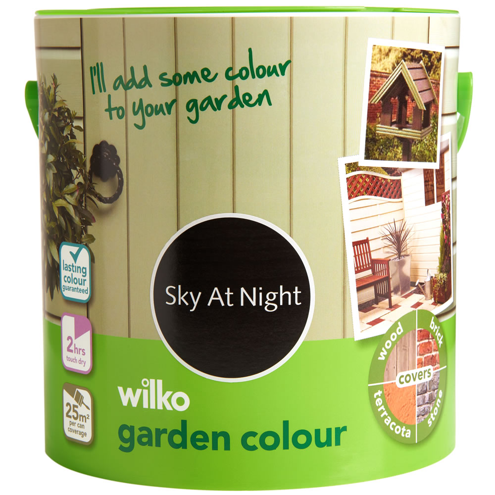 Wilko Garden Colour Sky at Night Exterior Paint 2.5L Image