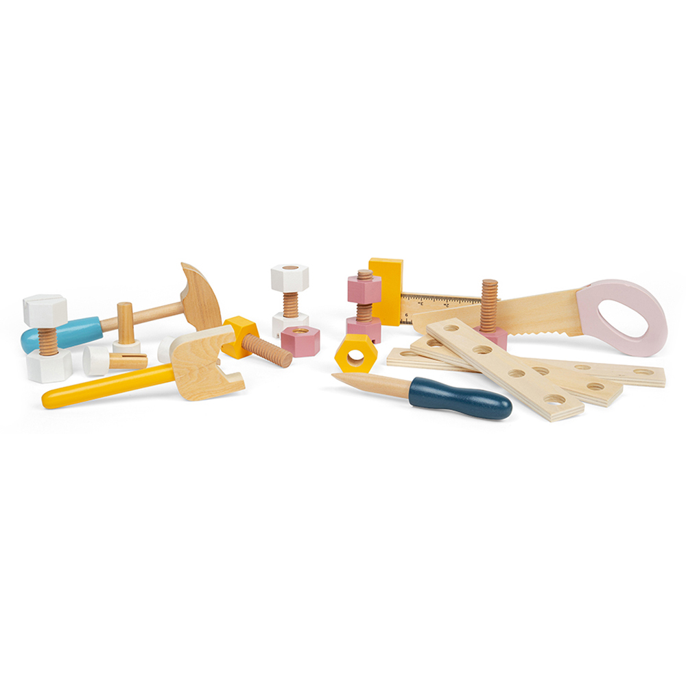 Bigjigs Toys Wooden Tool Bench Multicolour Image 4