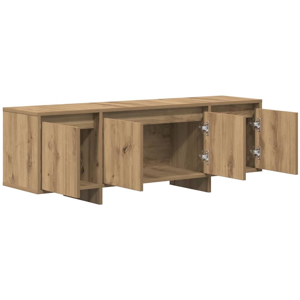 vidaXL 4 Door Artisan Oak TV Cabinet Image 4