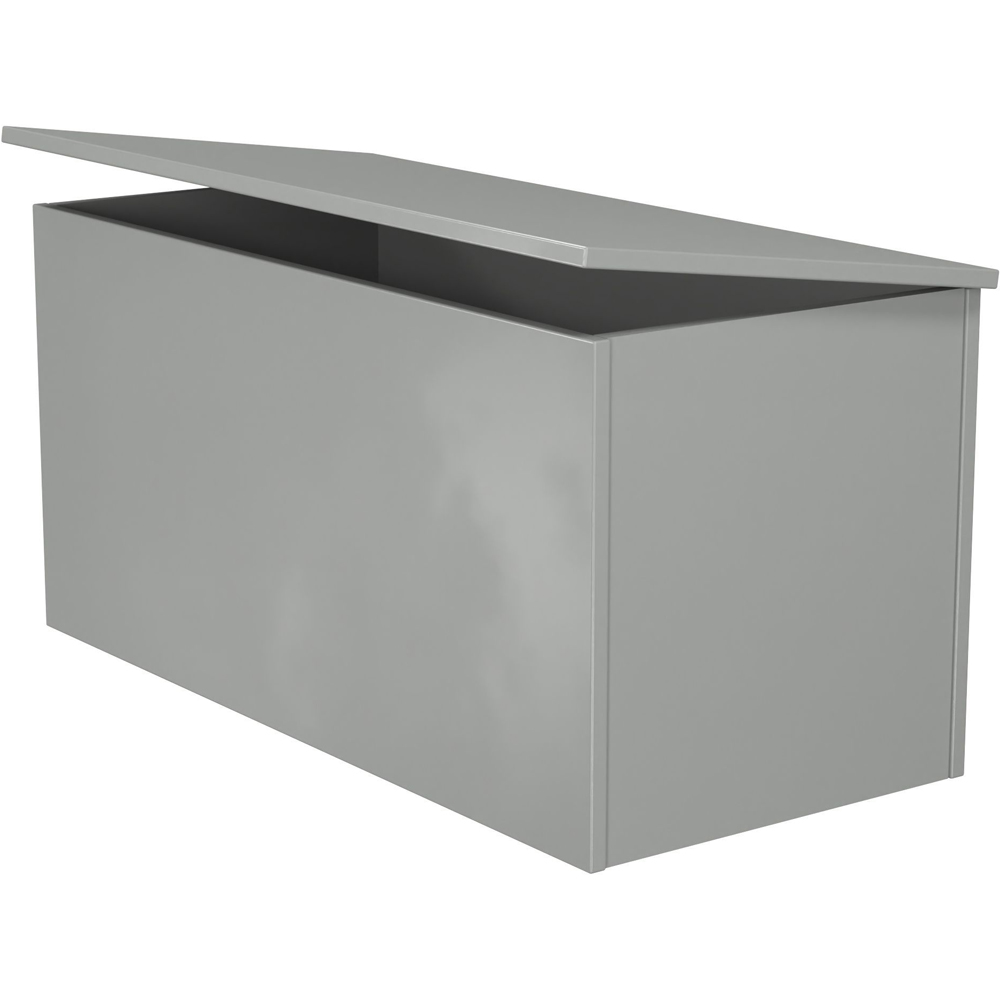 Crowndale Contrast Dusk Grey Lid Top Blanket Box Ready Assembled Image 6