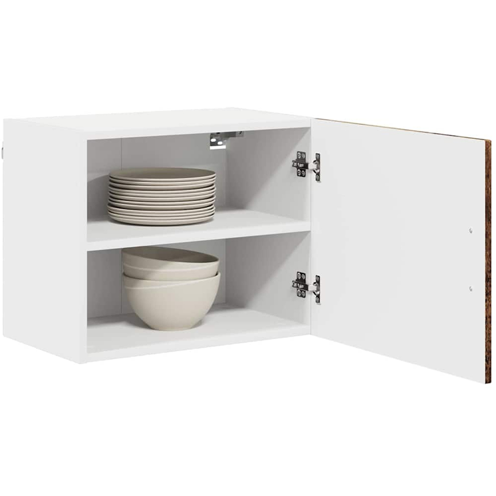 vidaXL Kalmar Single Door Old Wood Wall Mounted Wide Kitchen Cabinet Set of 2 Image 3