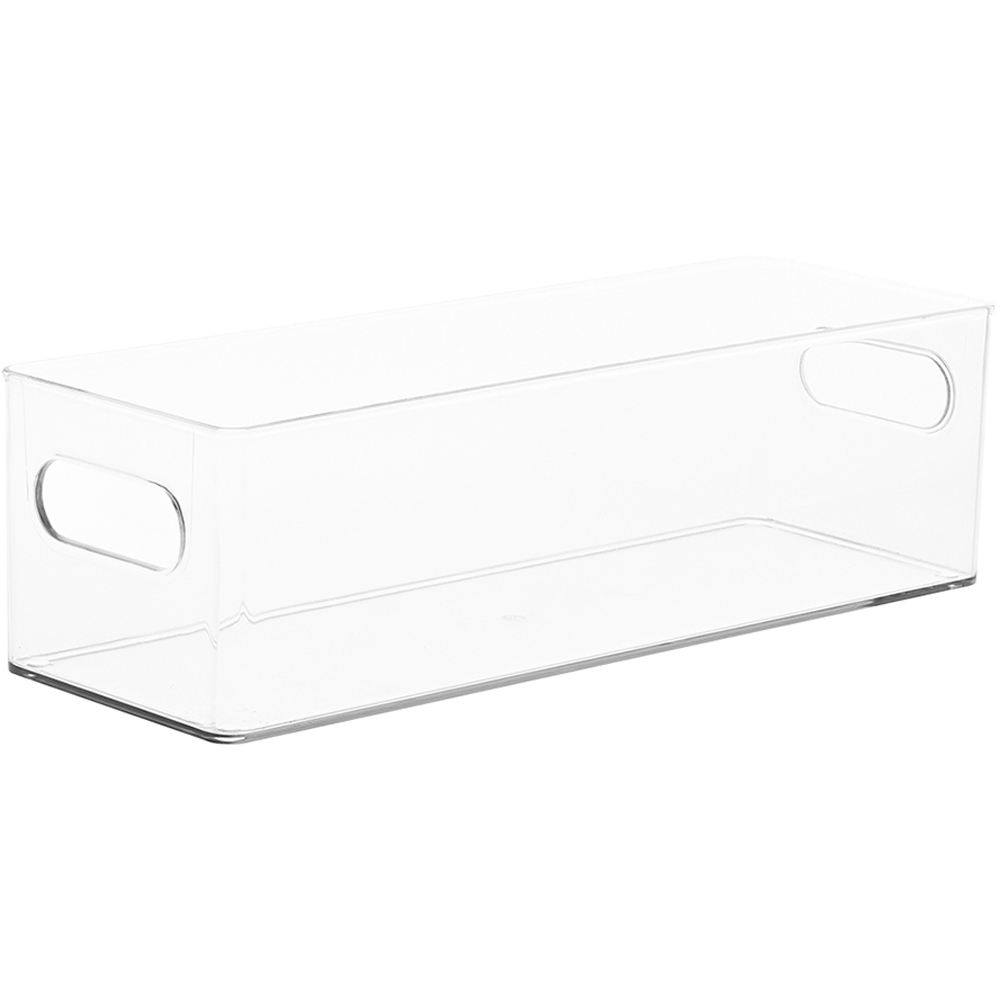 Living and Home Crystal Clear Transparent Desktop Storage Organiser Image 1