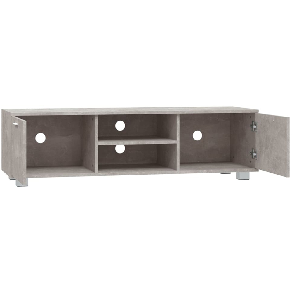 vidaXL 2 Door 2 Shelf Concrete Grey TV Cabinet Image 5