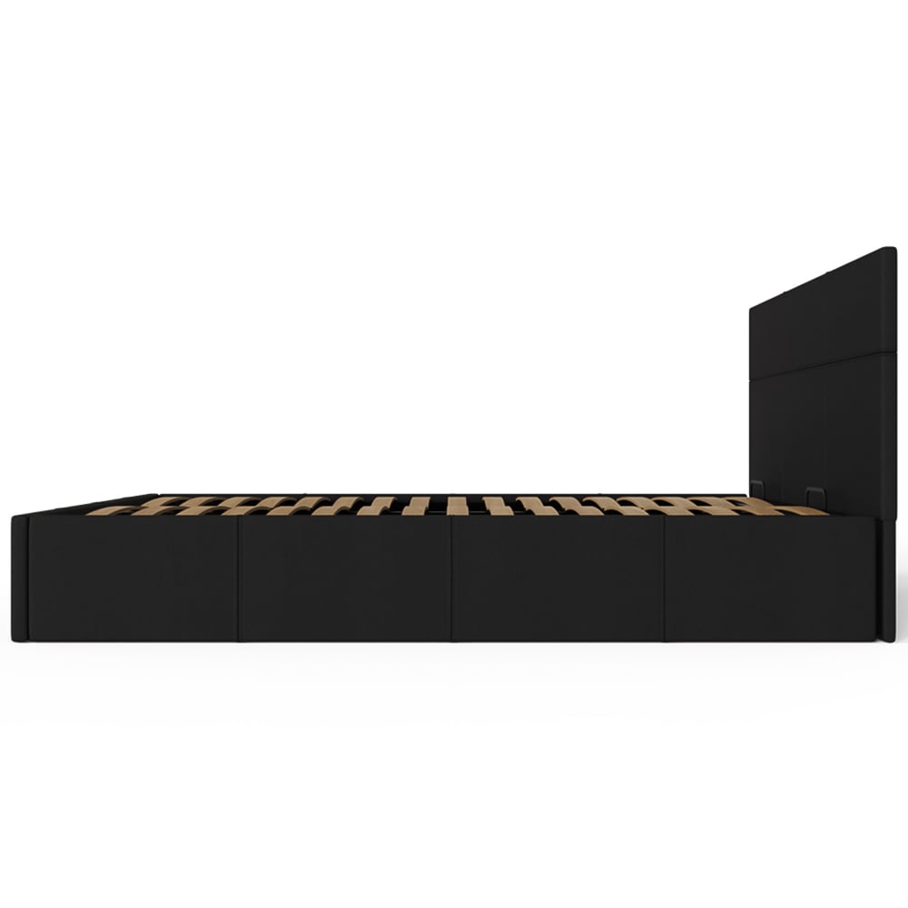 GFW Double Black End Lift Ottoman Bed Image 6