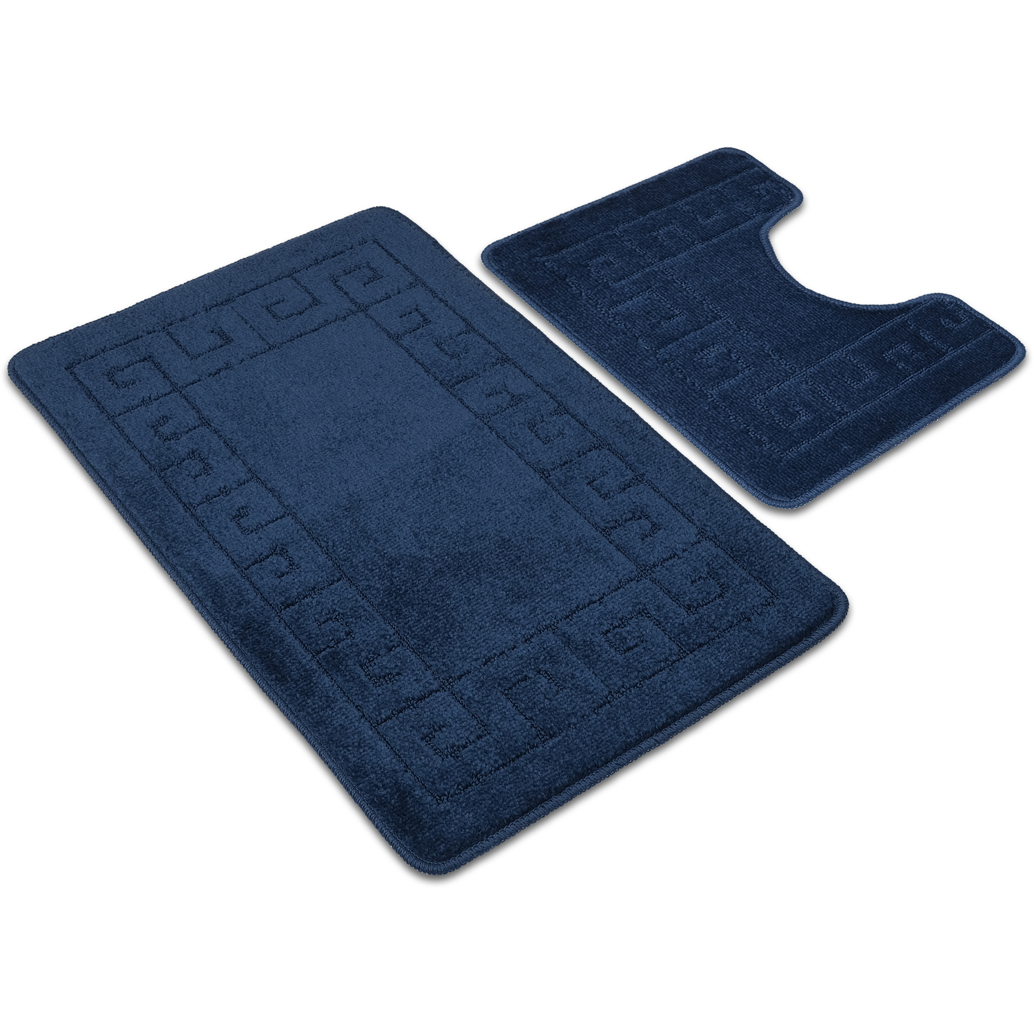 Bath Mat and Pedestal Set - Midnight Blue Image 1