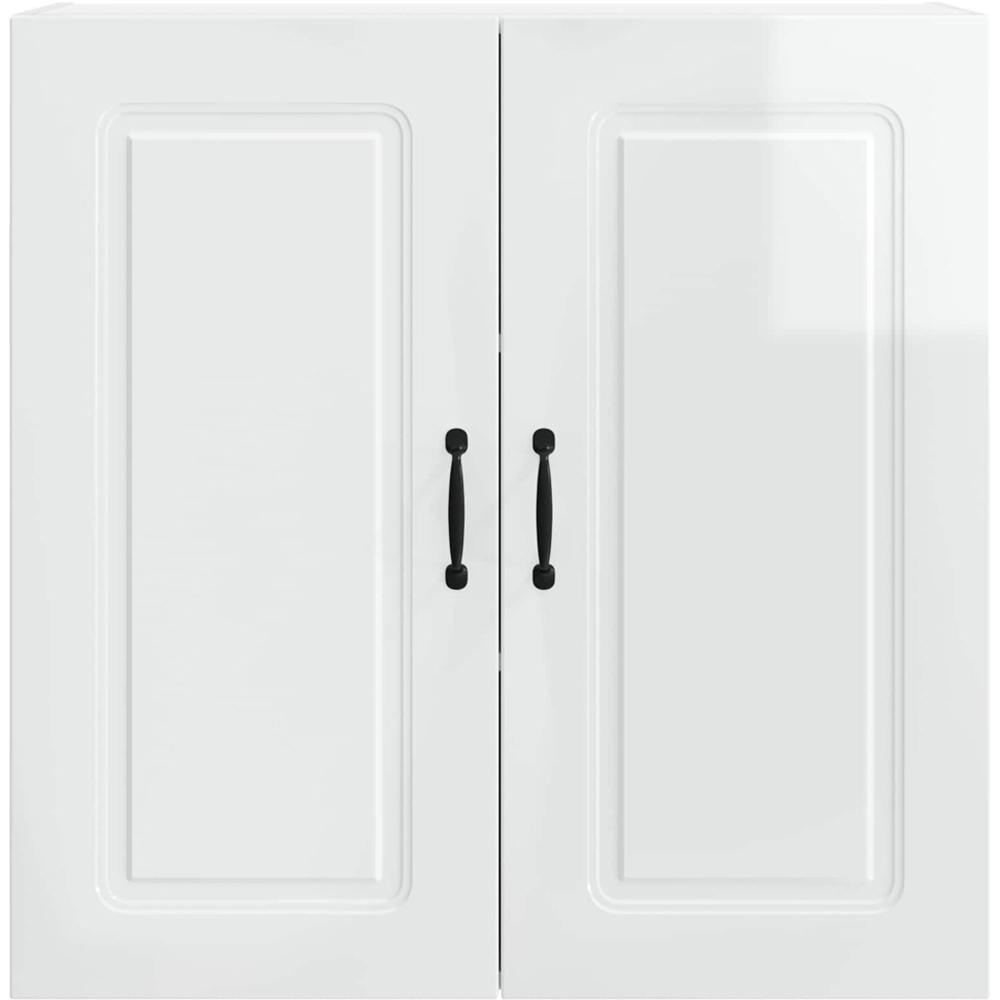 vidaXL Kalmar 2 Door High Gloss White Wall Kitchen Cabinet Image 5
