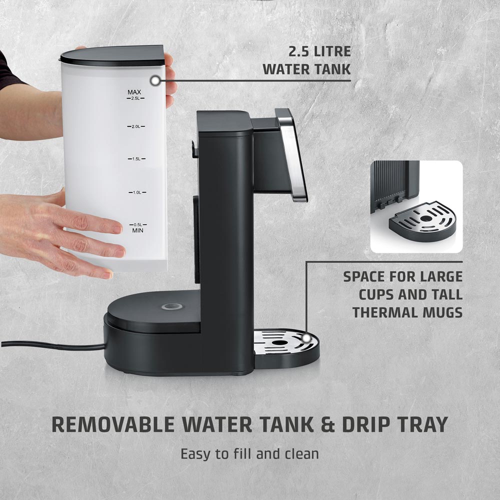 CASO Design HW616 Black Hot Water Dispenser 2.5L Image 8