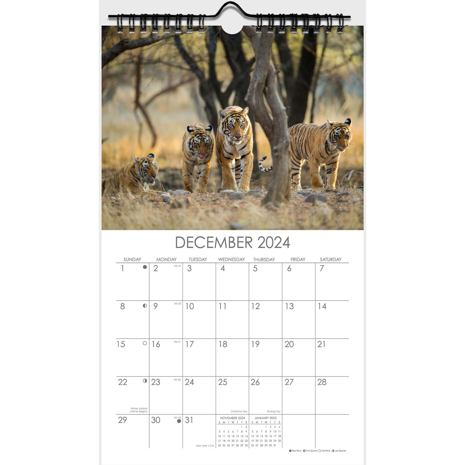 Wildlife Midi Spiral Calendar Image 6