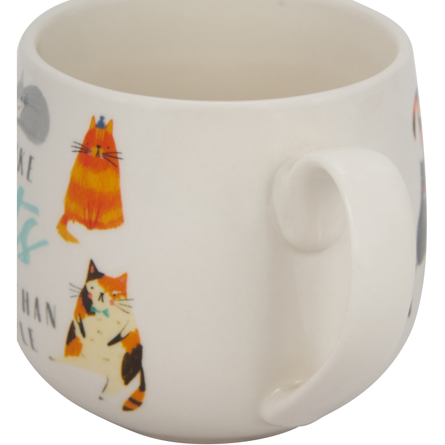 I Like Cats Bulb Mug - White Image 2