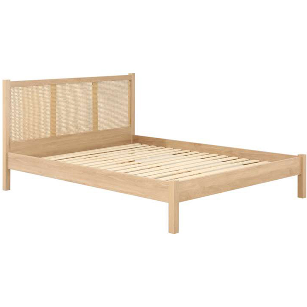 Croxley Double Oak Rattan Bed Image 2