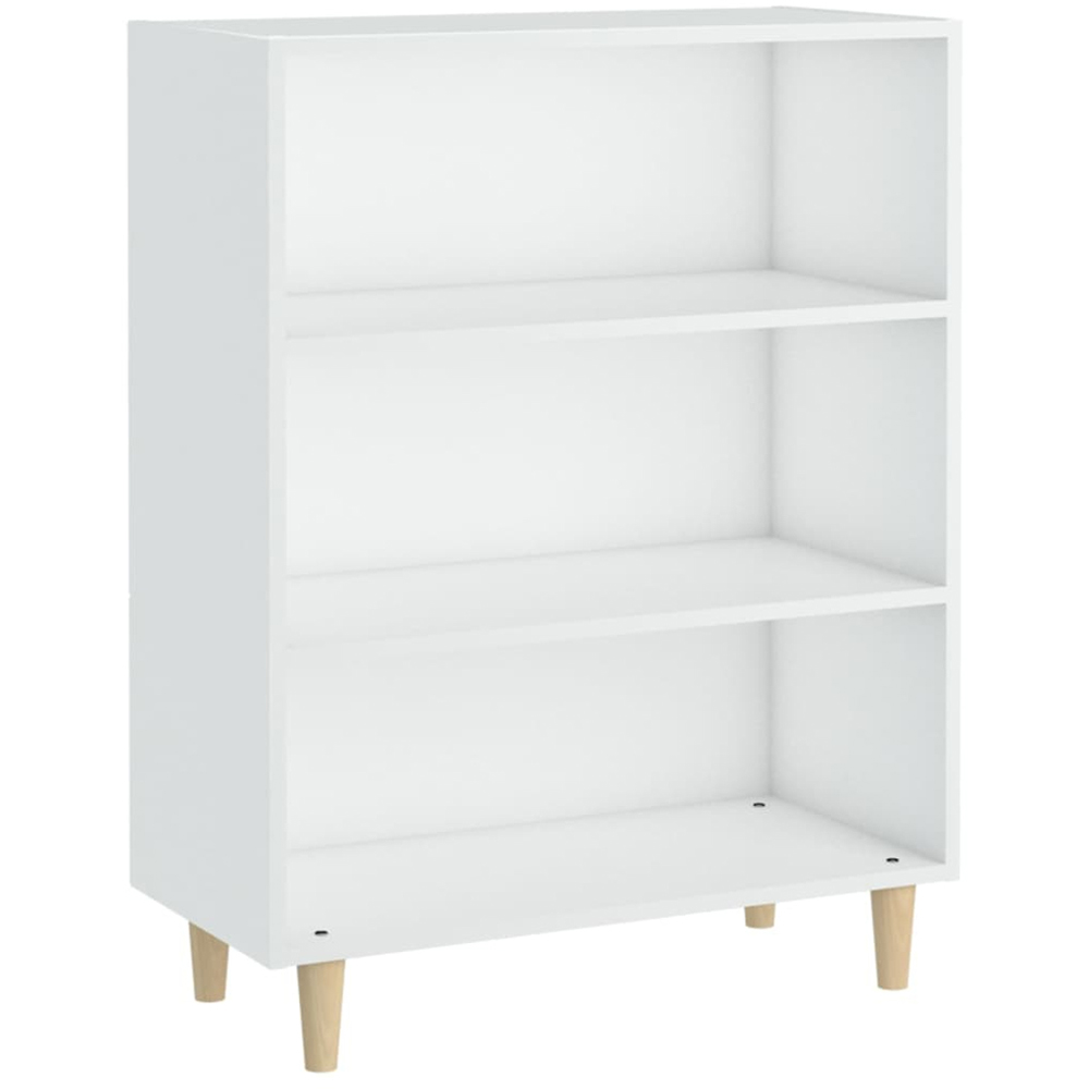 vidaXL 3 Shelf White Sideboard Image 3