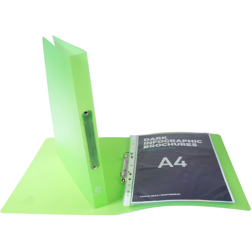 Exacompta Chromaline Assorted Colour 2R Ring Binder 10 Pack Image 3