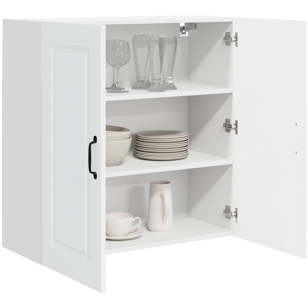 vidaXL Kalmar 2 Door White Wall Kitchen Cabinet Image 3
