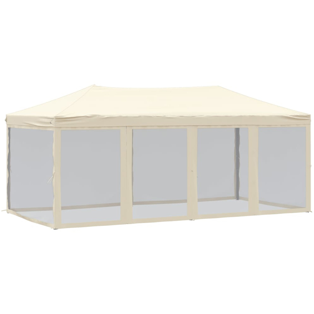 vidaXL 3 x 6m Cream Foldable Gazebo Party Tent Image 2
