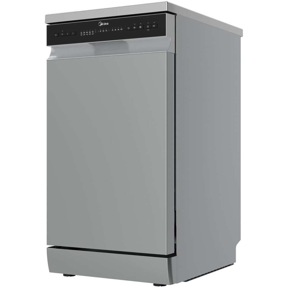 Midea MDWEF1034DXD Silver 10 Place Slim Freestanding Dishwasher Image 3