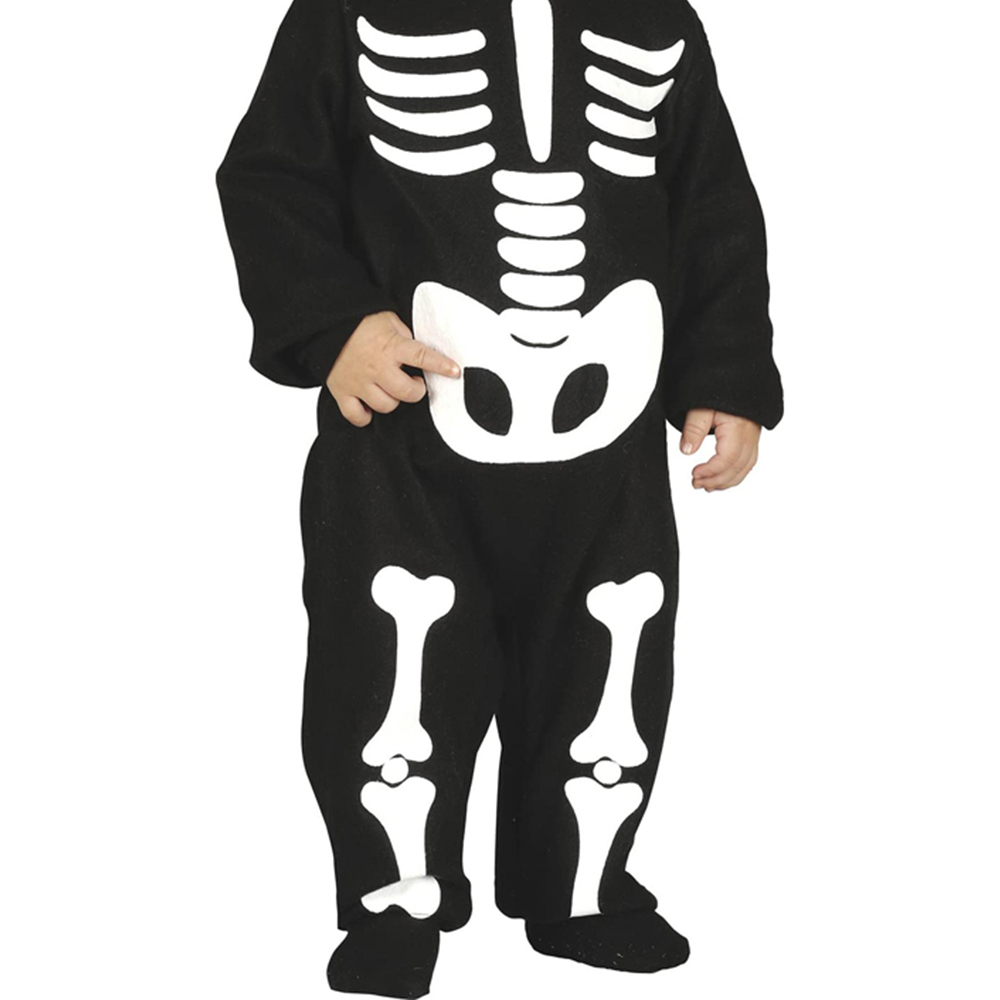Fiestas Guirca Toddler Black and White Skeleton Halloween Costume 12 to 18 Months Image 3
