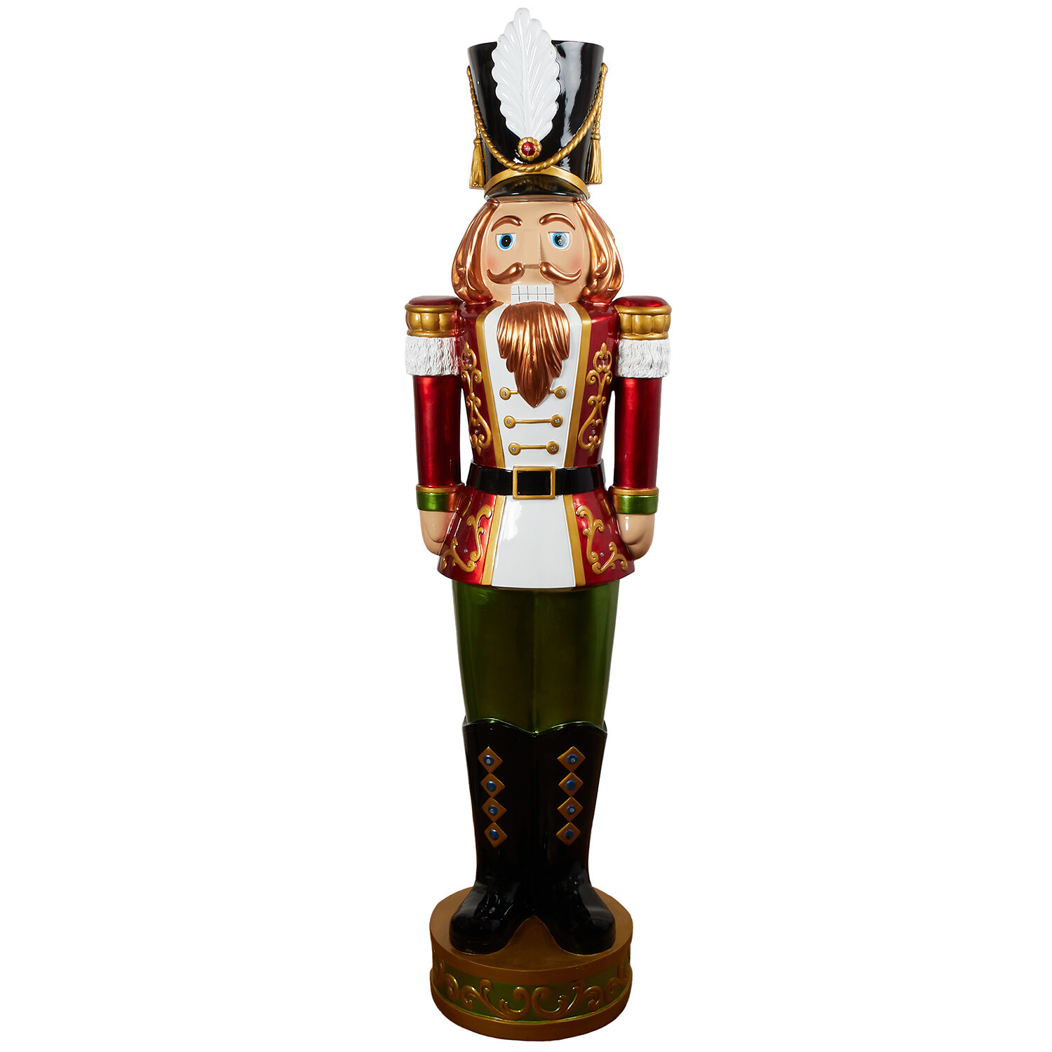 5ft LED Traditional Nutcracker - Red Image 1