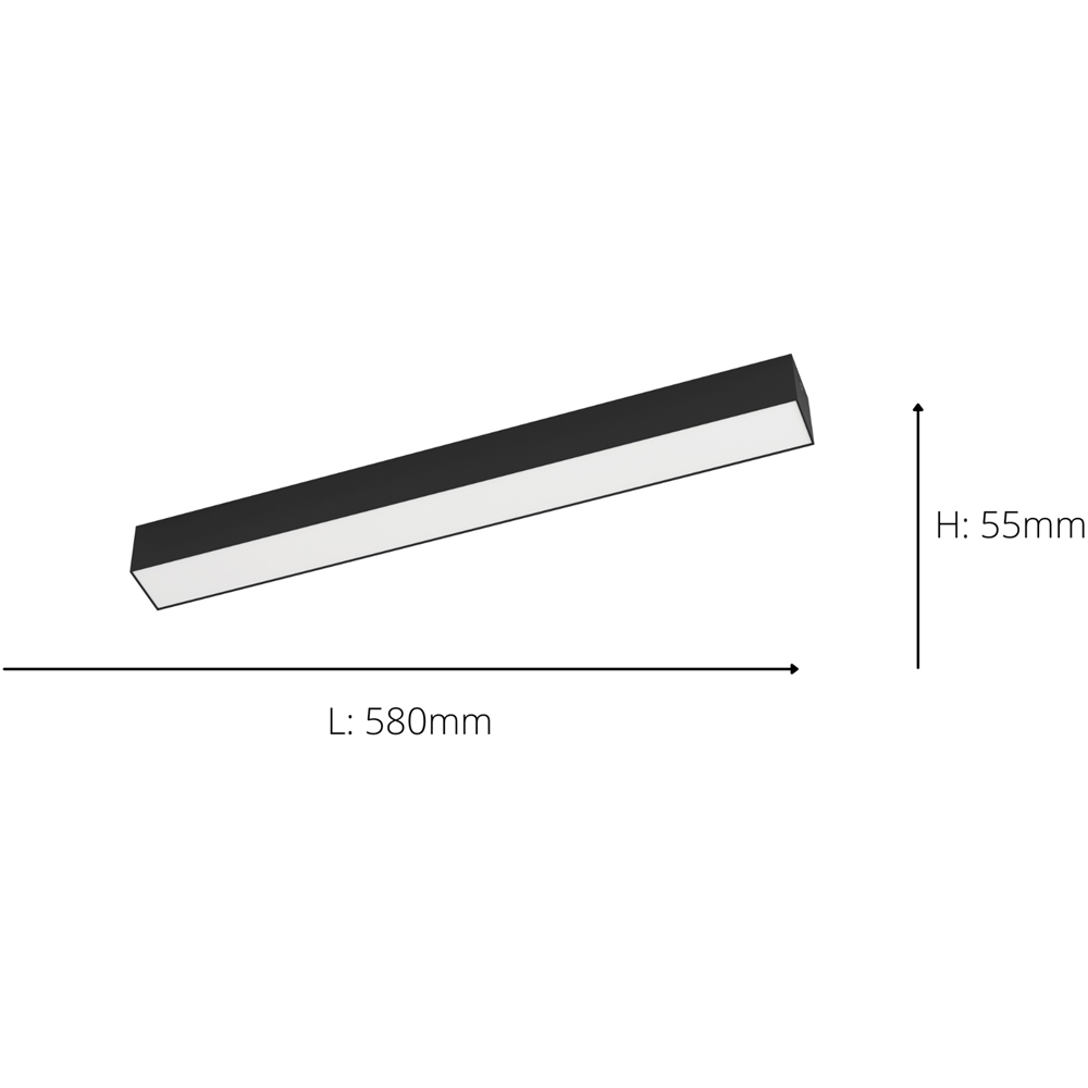EGLO Salitta LED Black Surface-Mounted Light Image 4