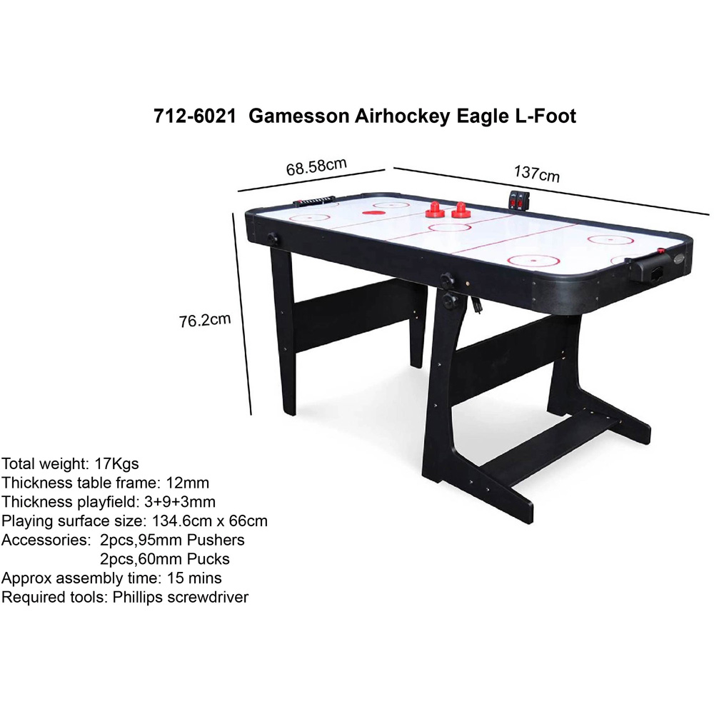 Gamesson Eagle 4.6ft L Foot Air Hockey Table Image 4