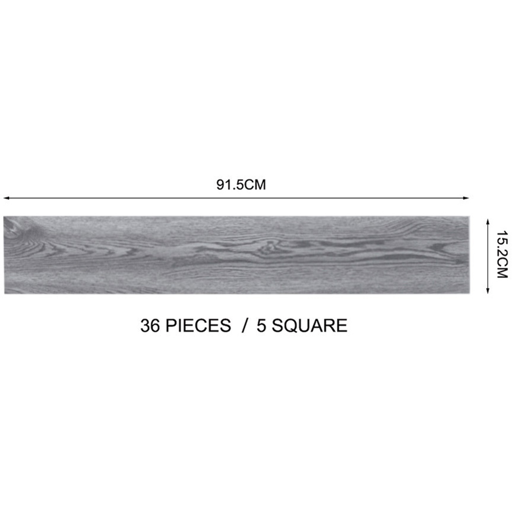 Living and Home PVC Rustic Wood Plank Flooring 36 Pack Image 9