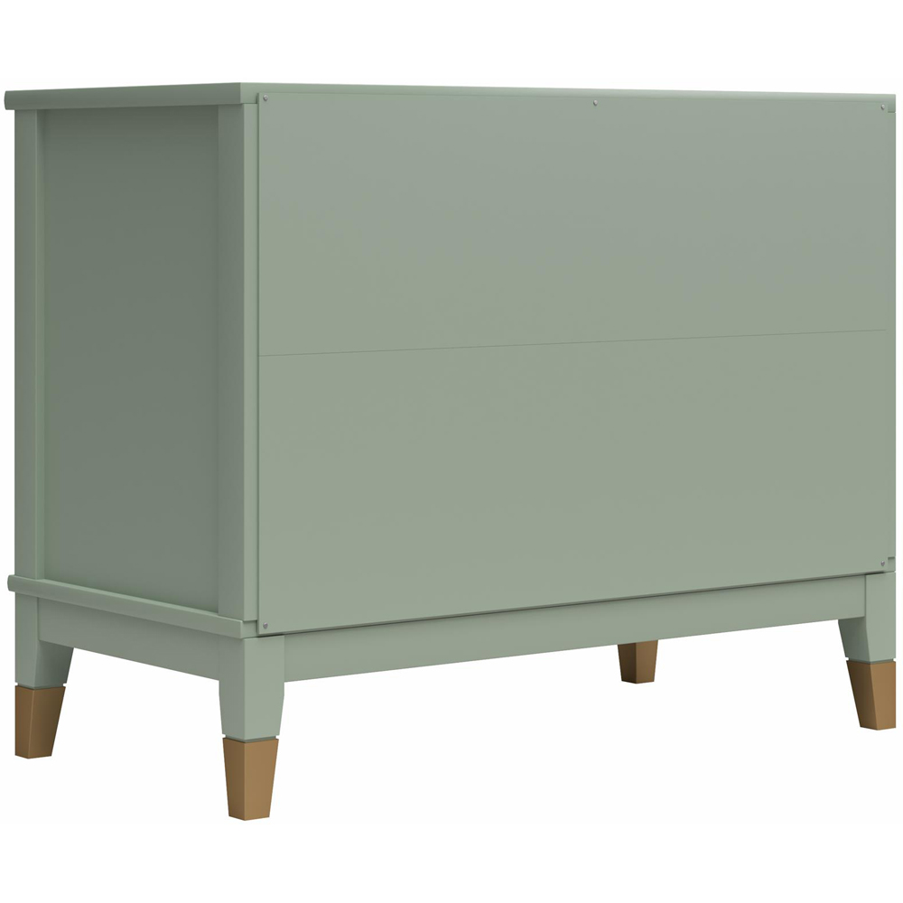 Dorel Westerleigh Single Drawer Single Shelf Pale Green Wide Nightstand Image 6