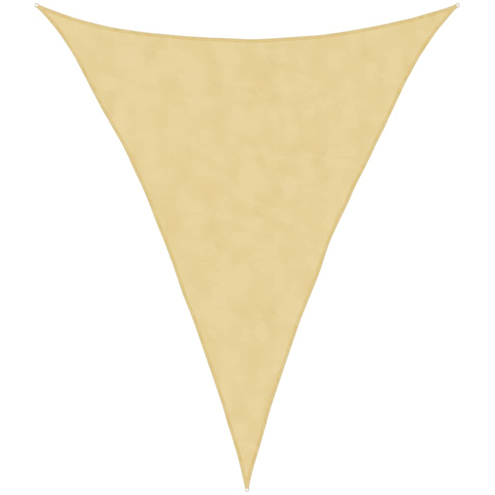 vidaXL Yellow Triangular Sun Shade Sail 3 x 4 x 4m Image 1