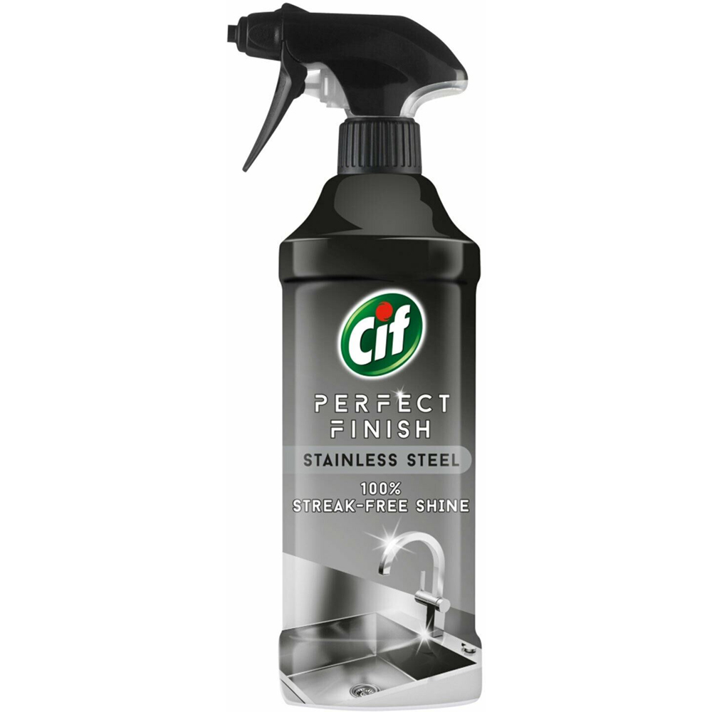 CIF Perfect Finish Stainless Steel Streak Free Shine Spray 435ml 12 Pack Image 2