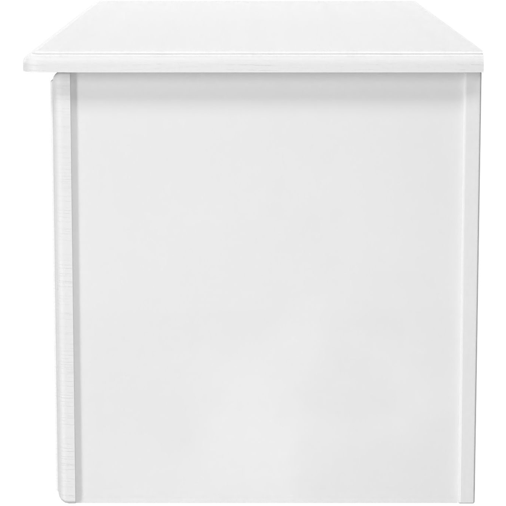 Crowndale Pembroke Matt White Lid Top Blanket Box Ready Assembled Image 4