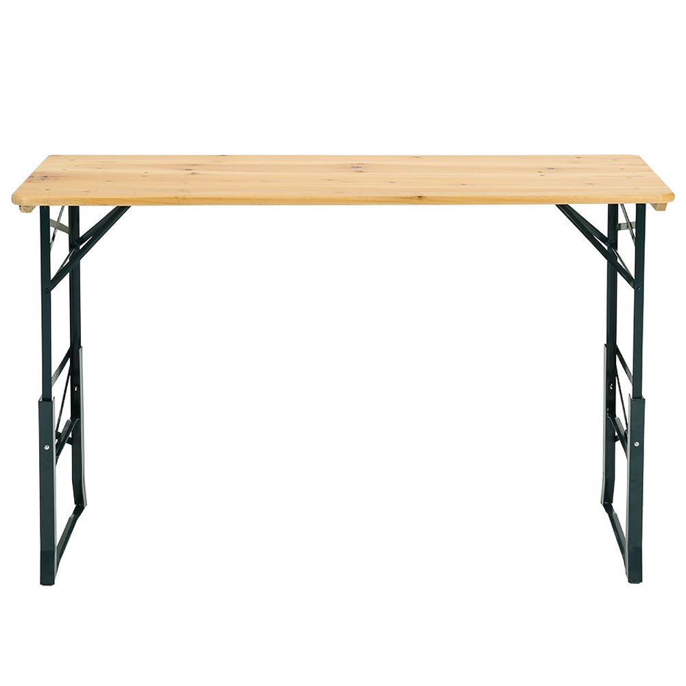 Living and Home Brown Wooden Height Adjustable Table Image 3