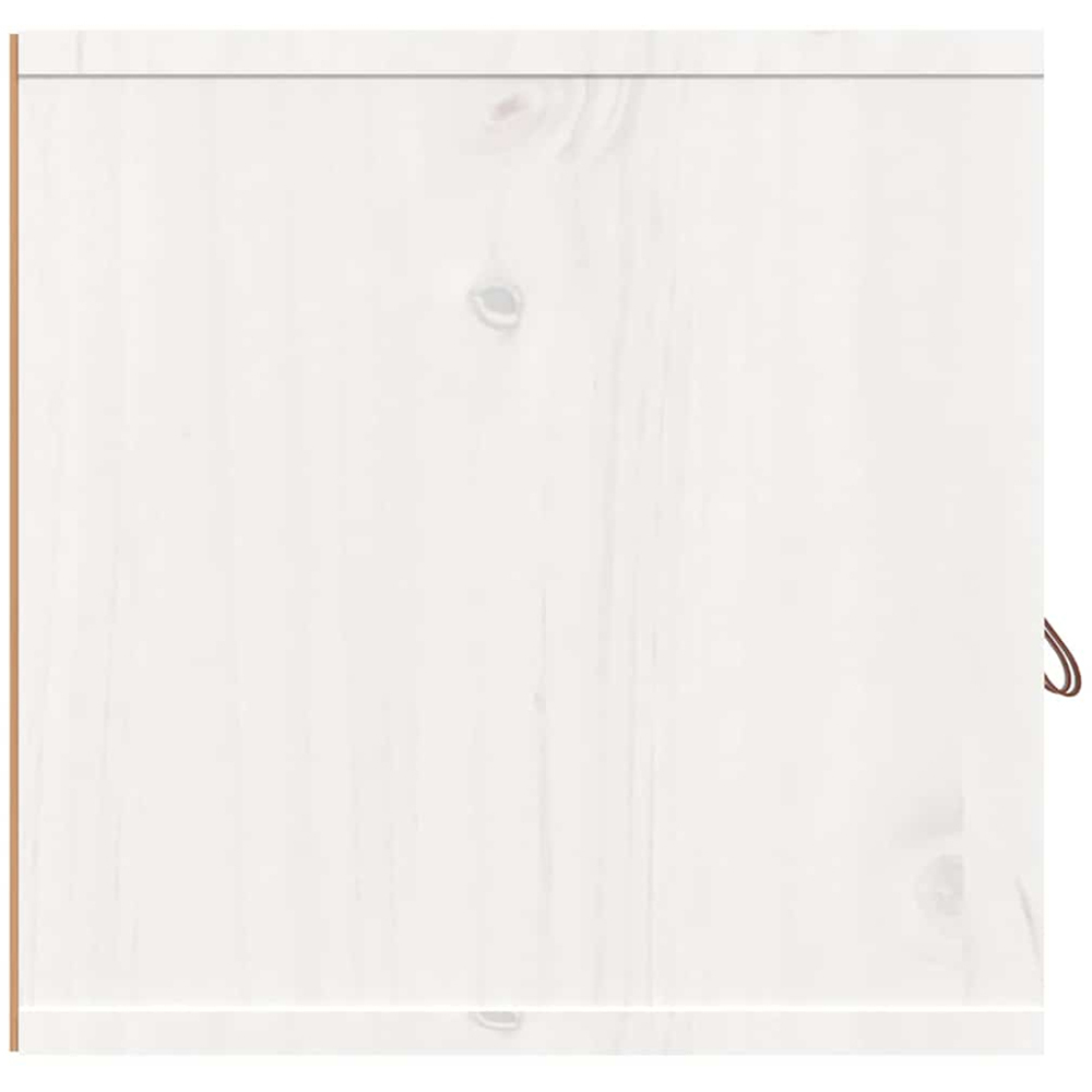 vidaXL 2 Door White Solid Wood Pine Wall Cabinet Image 4