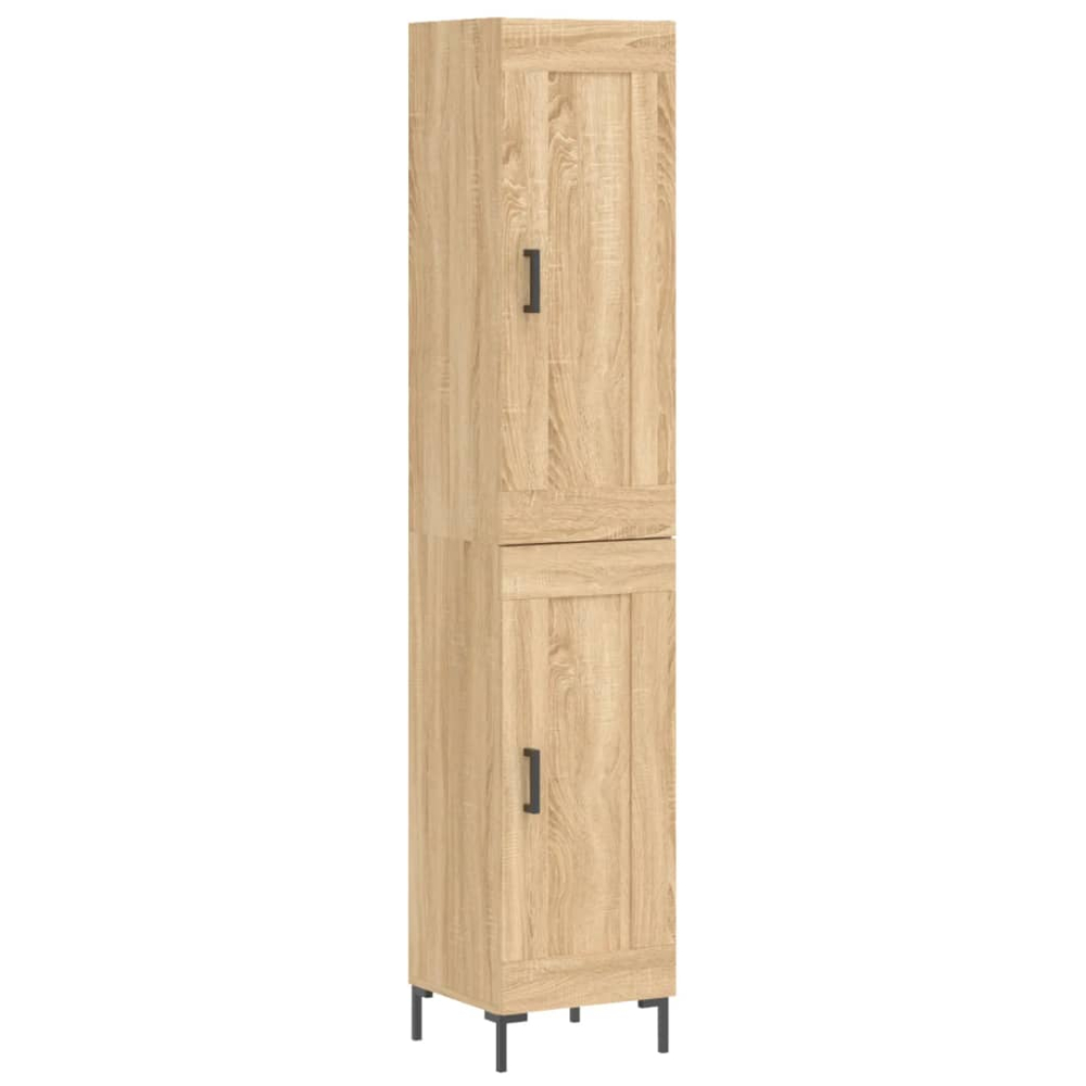 vidaXL 2 Door Sonoma Oak Highboard Image 2